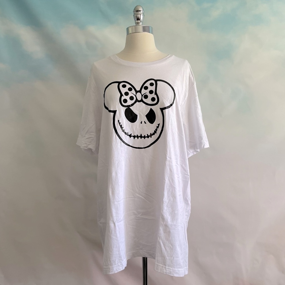 Minnie Mouse Jack Skellington Halloween T-Shirt Unisex Size XL